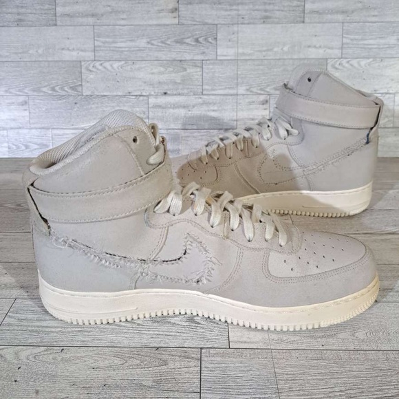 Men's Nike Air Force 1 High Custom Athletic Sneakers Size 11.5 - Picture 7 of 8
